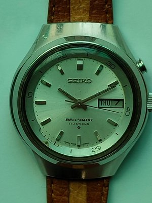 機械自動響鈴表，日本SEIKO古董錶，自動上鍊，壓克力風防，錶徑38 mm，已保養洗油運轉正常