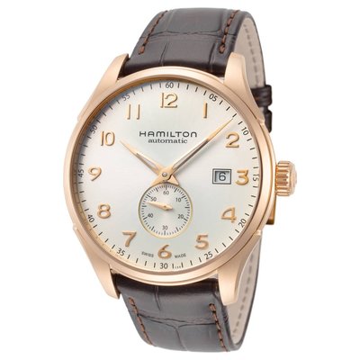 HAMILTON JAZZMASTER H42575513 漢米爾頓 手錶 機械錶 40mm 白面盤 棕色皮錶帶 男錶
