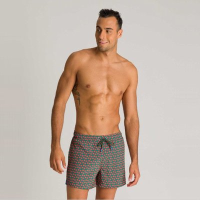 男裝20年新款法國中腰柔軟速干面料有側袋游泳褲抽繩沙灘褲025b