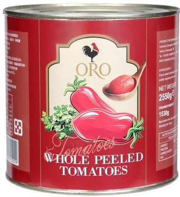 ~* 品味人生*~ 義大利 ORO 去皮整顆番茄 蕃茄 2550g/罐(超商取限一罐)