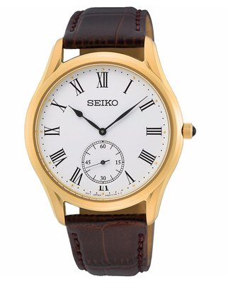 SEIKO 精工 CS系列簡約小秒盤手錶 (SRK050P1/6G28-01A0G)/39mm