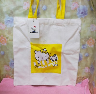 三麗鷗 正版 Hello Kitty 手提購物袋 萬用袋 收納袋 手提袋 補習袋