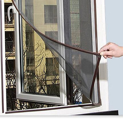 現貨：速發可客製化 磁性紗窗 DIY隱形防蚊磁鐵紗窗網自粘型磁條防塵紗網 超耐用 適用多種窗型
