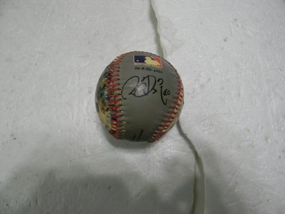 2006年台灣棒球勝投王王建民19勝簽名印刷球一顆有認證卡一張
