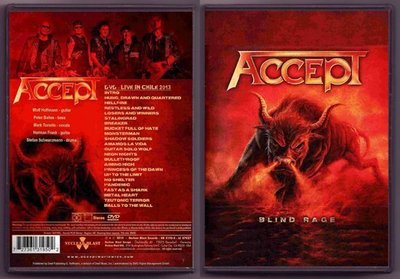 音樂居士新店#Accept - Blind Rage Live In Chile 2013 () DVD