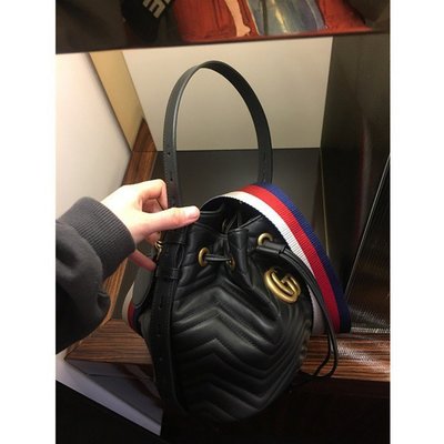 Gucci 水桶包 Marmont Quilted Leather Bucket 水桶包 476674