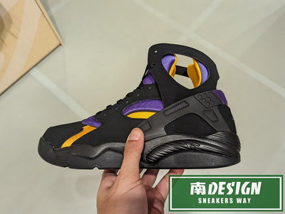 南🔥2023 12月 NIKE Air Flight Huarache 籃球鞋 復刻 男款 黑黃紫 FD0188-001