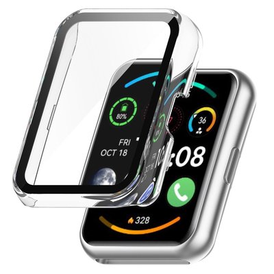 適用於 Huawei Watch Fit 2 Full 保護殼膜 Huawei Fit2 保護套的 PC 硬殼屏幕保護貼-極巧