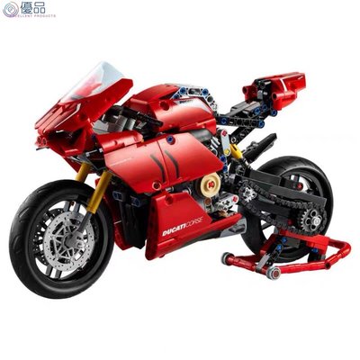 優品 Original雙象6036科技機械組杜卡迪V4R摩托車42107拼裝積木玩具兼容樂高