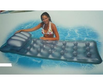 INTEX58894 原廠 帶枕頭浮排 充氣游泳圈 玩水 游泳 水上氣墊浮床 充氣浮排 送修補貼