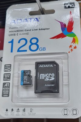 點子電腦-北投◎ 威剛ADATA 128G UHS-I microSD C10 小卡 記憶卡◎ 300元