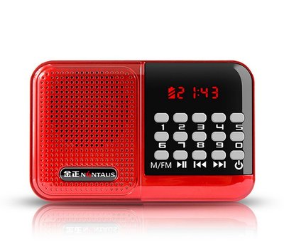 【用心的店】金正 S61收音機老人迷你便攜式小音響插卡音箱MP3播放器隨身聽