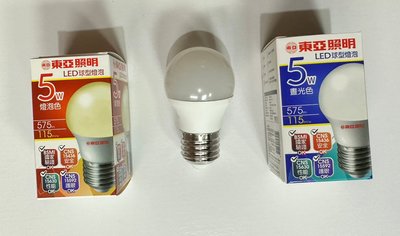 東亞 5W LED 燈泡