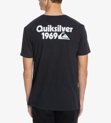 Quiksilver【S】【M】【L】短袖T恤 黑色 輕量有機棉 Impossible Island EQYZT0634