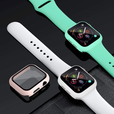 森尼3C-於Apple Watch6 SE 5蘋果手錶錶帶於38/40/42/44保護殼+鋼化膜套裝錶帶-品質保證