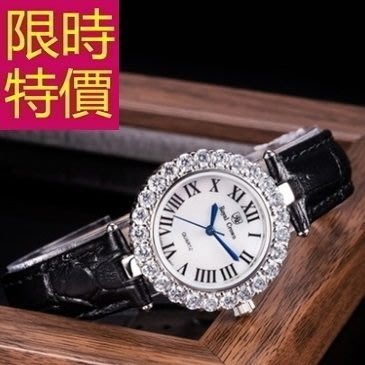 鑽錶-經典甜美個性鑲鑽女手錶3色62g29[獨家進口][米蘭精品]
