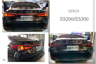 小傑-新 凌志 LEXUS ES200 ES 300 貫穿式 尾燈  LED 流水 動態流水 貫穿燈