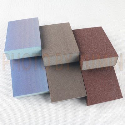 #320 英國進口 海綿砂塊 (深紅色)    海綿砂布 砂紙
