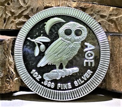 «自由銀» 2018 Athenian Owl 雅典貓頭鷹銀幣 (1 toz) #157