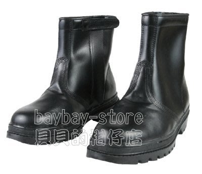 (安全衛生)牛頭牌長筒安全鞋_真皮材質、鞋頭有鋼片防護、保護雙腳防穿刺