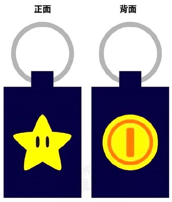 任天堂 超級瑪利歐 SUPER MARIO 首批特典 特製刺繡鑰匙圈 星星造型 超級星星 無敵星星 瑪利歐派對 台中