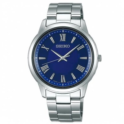 SPIRIT 經典紳士太陽能腕錶-銀x藍(V131-0AG0B/SBPL009J)
