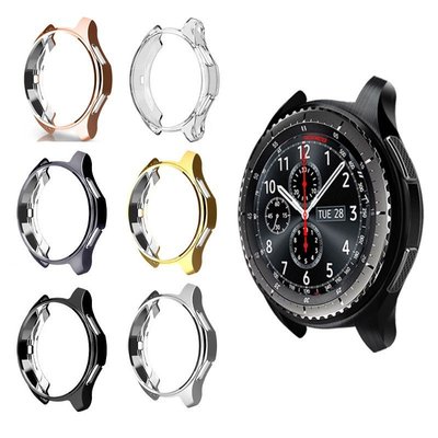 【滿399免】適用于三星 Gear S3 /Galaxy watch46/42mm電鍍TPU錶殼防摔保護套 智能手錶配件