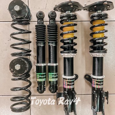 Toyota RAV4 中古改裝高低軟硬可調避震器 border 保固四個月