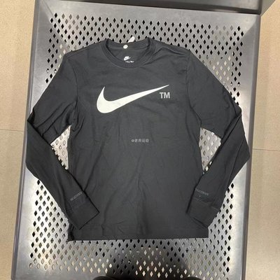 【熱賣精選】Nike耐吉 新款男子運動休閑刺繡透氣純棉印花長袖T恤 DD3375