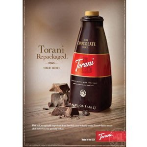 黑巧克力醬 黑巧克力裝飾淋醬-Torani 美國 特朗尼 果露糖漿系列 64OZ(2.5公斤)/罐期限：2024/12