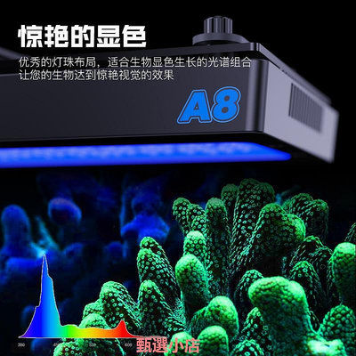 精品艾湃-A8PRO珊瑚燈海缸水族箱專用燈海水魚燈魚缸燈xr30g5水族燈