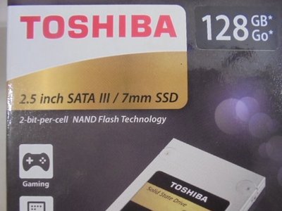 TOSHIBA東芝Q300 Pro 128GB→SATA 2.5吋7mm～SSD固態硬碟MLC顆粒→五年保固～現貨供應