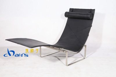 【挑椅子】設計師款 PK24 Chaiselongue 牛皮經典躺椅/休閒椅 (復刻版) HC-048