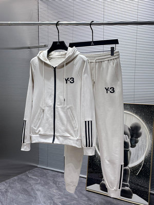 Y3  2023ss秋冬新款 開衫 外套 休閒褲 長褲 套裝，專柜面料 透氣舒適度高，無可挑剔，品牌元素設計 NO367992