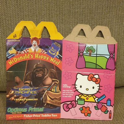 麥當勞McDonald’s  2000年美國版Hello Kitty~～兒童餐紙盒~