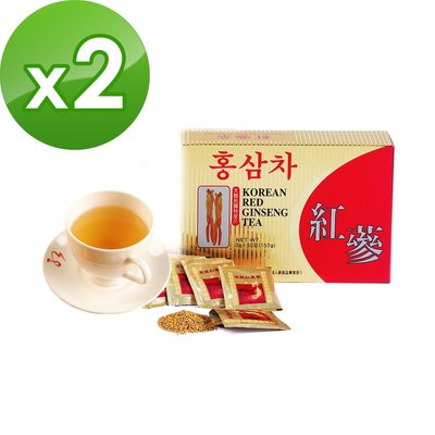 金蔘-6年根韓國高麗紅蔘茶(50包/盒)共2盒