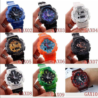 二手全新CASIO 卡西歐 G-SHOCK GAX-100 黑金 數字指針雙顯錶款 運動手錶 情侶手錶 潛水錶