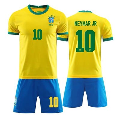 現貨2021歐洲杯巴西主場球衣10號內馬爾19號威廉10號卡卡足球服套裝