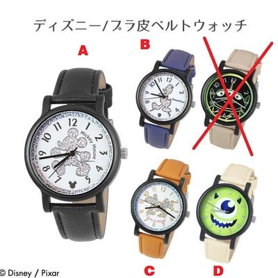 【噗嘟小舖】現貨 特價 日本正版 迪士尼 手錶 米奇 米妮 唐老鴨 大眼怪 購於日本 成人錶 男女適用