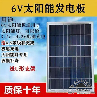全新多晶6V光伏太陽板大功率能50W太陽光板太陽能燈配件單賣.