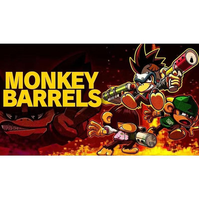 電玩界 猴子桶戰 Monkey Barrels 中文漢化版 PC電腦單機遊戲  滿300元出貨