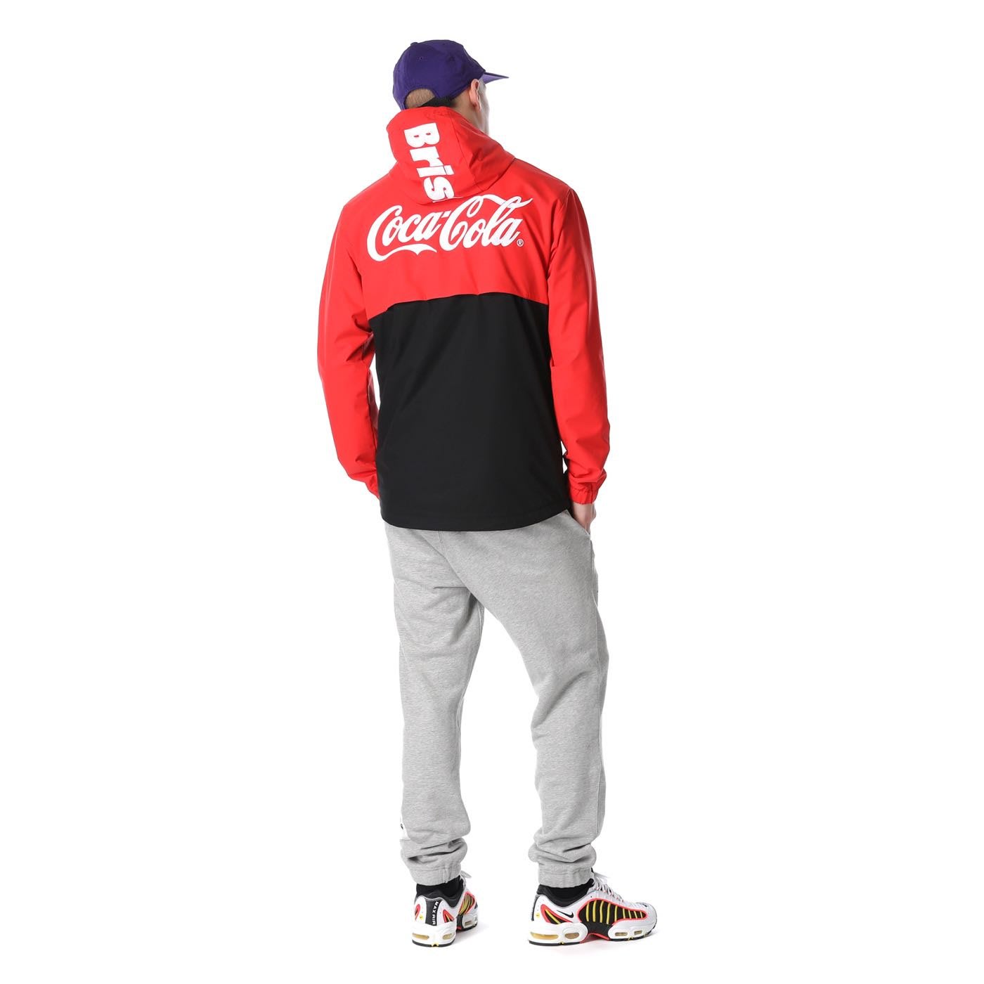 XL】F.C.R.B Coca-Cola WARM UP JACKET 赤美品 - ナイロンジャケット