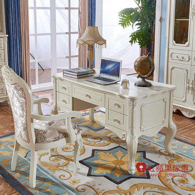 [紅蘋果傢俱] 歐式系列 DL - HT09歐式書桌 辦公桌 新古典書桌 歐式書桌 新古典家具 歐式家具