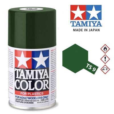 【鋼普拉】TAMIYA 田宮 模型 噴漆 噴罐 油性漆 85009 TS9 TS-9 英國賽車綠色 墨綠色 100ml