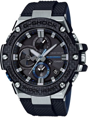 日本正版CASIO卡西歐 G-Shock GST-B100XA-1AJF 手錶男錶碳纖維核心防護構造太陽能充電 日本代購