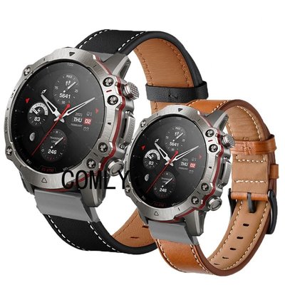 適用於 AMAZFIT FALCON 錶帶 高品質真皮腕帶 華米智能手錶帶 快拆柔軟舒適錶帶