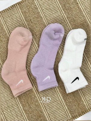 [MR.CH]  Nike Everyday Plus Cushioned 襪子 一組三雙 紫粉白 SX6890-990