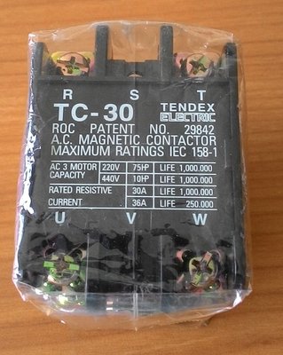 添得 TENDEX 接觸器 TC-30 單相2P30A