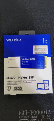 【全新未拆封】WD威騰 SN570 1TB 藍標 TLC M.2 五年保 SSD固態硬碟 2280 SSD