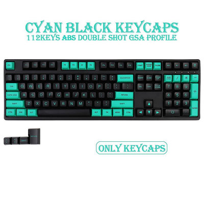 GSA高度112 鍵double shot個性化配色鍵帽适用於 Cherry MX Switch 機械鍵盤/RK71